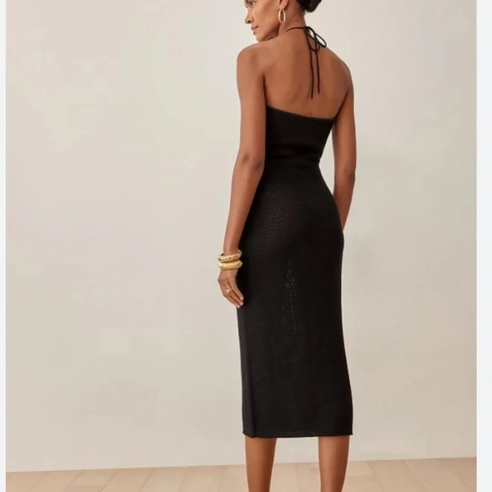 Reformation Venete Dress in Black - Picture 2 of 6